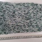 Czapka biało-zielony melanż na zimę - 