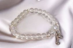 Bransoletka na gumce przezroczysta