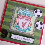 Kartka urodzinowa personalizowana piłkarska Liverpool - Kartka urodzinowa personalizowana piłkarska Liverpool