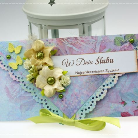 kopertówka z okazji ślubu:wiosenny ogród