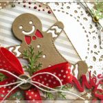 Kartka świąteczna z piernikowym ludkiem 1 - Boże Narodzenie, kartka, świąteczna, święta, choinka, z choinką, z piernikiem, z pierniczkiem, z piernikowym ludkiem, z ciastkiem, piernik, ludek, ciastek