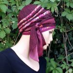 FRANCESKA letni turban - FRANCESKA szarfa wiązana z boku głowy