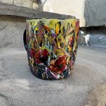 Porcelanowy kubek ręcznie malowany Maki - 