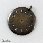 Zegar - mosiężny wisiorek (2301-05) - wisior zegarek
