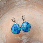 Oceaniczna Laguna – kolczyki z glinki polimerowej - 4