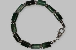 Bransoletka z surowych szmaragdów