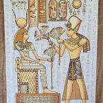 Papirus, Historia małżeństwa, Obraz 30x40 cm, Oryginalny 100%, Egipt, papier papirusowy 14 - 