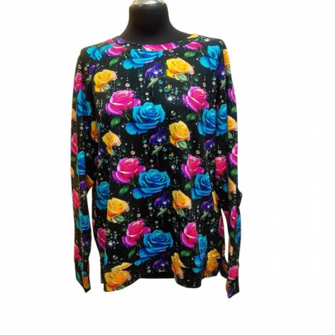 Bluzka damska kolorowe róże