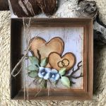 031,Kartka na ślub w pudełku z sercami - 031,Kartka na ślub w pudełku z sercami