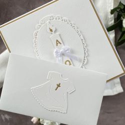 Kartka na chrzest z pudełkiem i kopertą C56