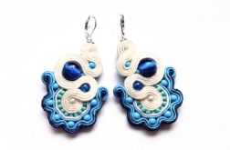 Blue&Cream kolczyki sutasz