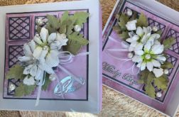 233,Kartka w pudełku na ślub z torebką