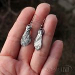 Klonowe noski w srebrze - srebrne kolczyki
