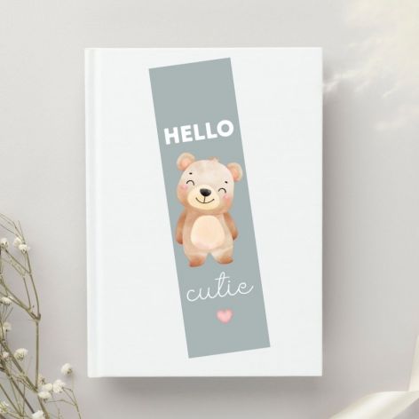 Papierowa zakładka do książki miś Hello cutie