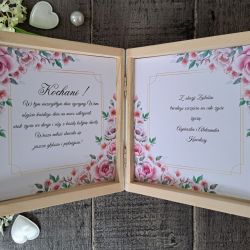 Drewniana kartka z okazji ślubu-PPS2307