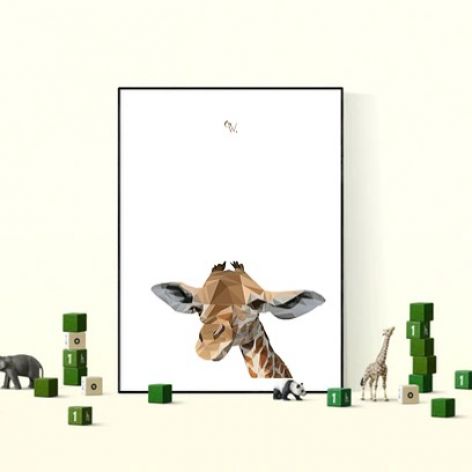 Plakat "Żyrafa"