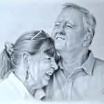 Portret pary, prezent na ślub, Walentynki - portret pary