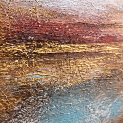 Duży obraz strukturalny ze złotem do salonu Abstrakcja XXL 100x80 cm