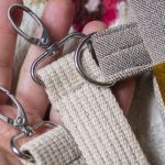 Torba z kominem patchwork no waste w kwiaty z zaczepami do wózka dziecięcego - 