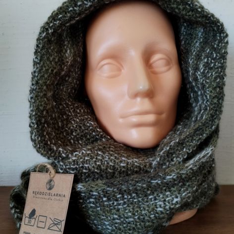 Chusta handmade w kolorach ziemi 
