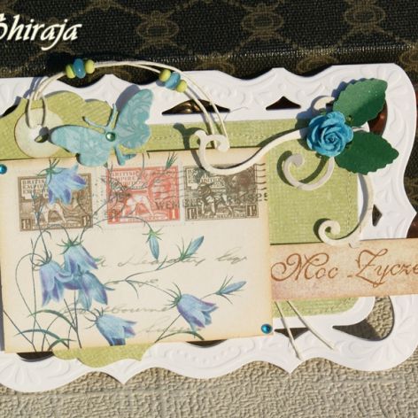 Kartka - błękitne dzwoneczki