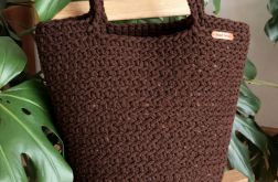 Torebka damska,na ramię, koszyk ze sznurka.