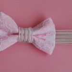 Opaska niemowlęca "Koronkowa kokardka" - 