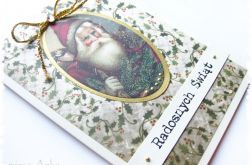 Kartka świąteczna z mikołajem