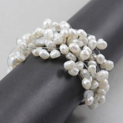 Perły w oplocie - bransoletka