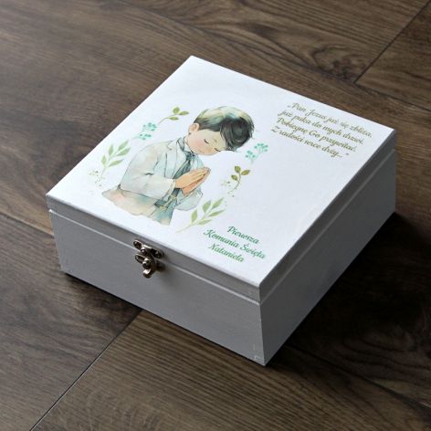 Pudełko na pamiątkę Komunii Świętej Chłopiec