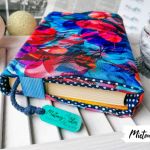 Otulacz / etui na książkę ~ kolowe liście - null