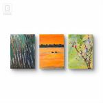 Polska, kompozycja prac na płótnie 40x50x2 cm, każdy  - 