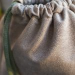 Beżowy welurowy workoplecak basic - 