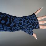 Rękawiczki mitenki niebieskie centki - 