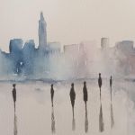 Miasto 2-akwarela formatu A5 - 