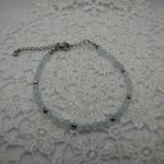 Delikatna bransoletka z akwamarynu 12 - 