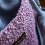 Szaro-różowa listonoszka z kominem baranek - 