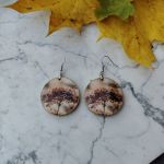 Jesienne Kolczyki - Kwiat hortensji - 2