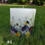 świece FLORA -z naturalnymi roślinami #6 - #6