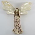Dekoracja ścienna, Anioł ceramiczny - anioł na ścianę