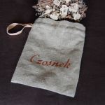 Lniany cebulowy/czosnkowy woreczek - zamówienie pani Kasi - 