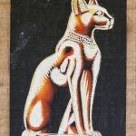 Papirus, Egipski Kot, 30x40cm, Oryginalny 100%, Egipt, Obraz, papier papirusowy 02 - 