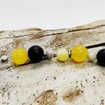 Breloczek z kamieni naturalnych  - żółty - 