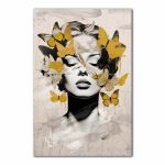 Plakat - Kobieta i motyle 40x50 cm 8-2-0049 - wizualizacja