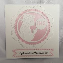 Zaproszenie I Komunia wzór 112