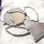 Aniołek fioletowy- technika Tiffany'ego - 