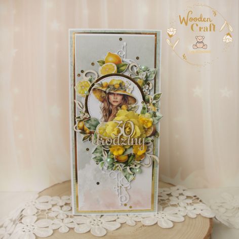 Kartka urodzinowa dla kobiety "Lemon" GOTOWA