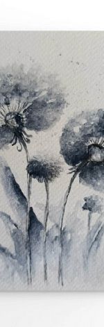 Dmuchawce-akwarela formatu 18/12,5 cm 