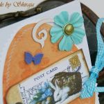 Kartka wielkanocna- zając na łące- rezerwacja - 