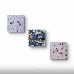 Kompozycja otaszarnie na plotnie 